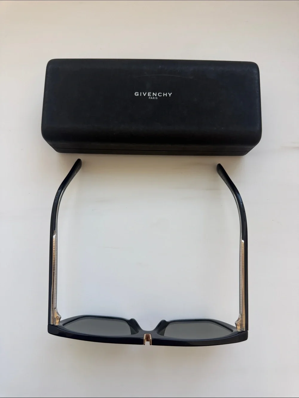 Givenchy Black Sunglasses with Gold Accents